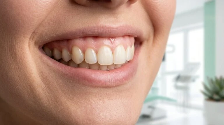 Healthy gums after successful treatment