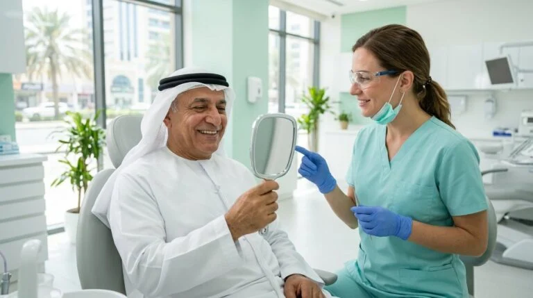 فحص الأسنان لكبار السن في الشارقة